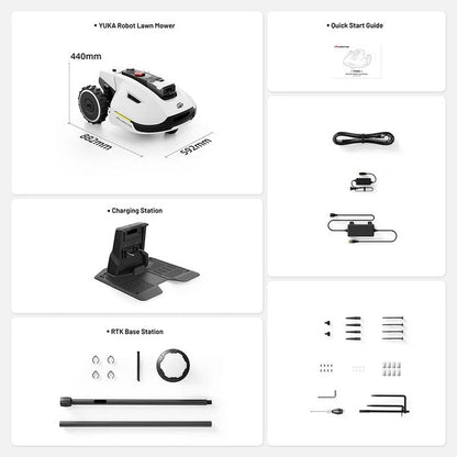 MAMMOTION YUKA 1500 Mähroboter Ohne Kehrmaschinen-Kit