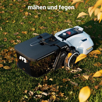 MAMMOTION YUKA 1500 Mähroboter mit Kehrmaschinen-Kit