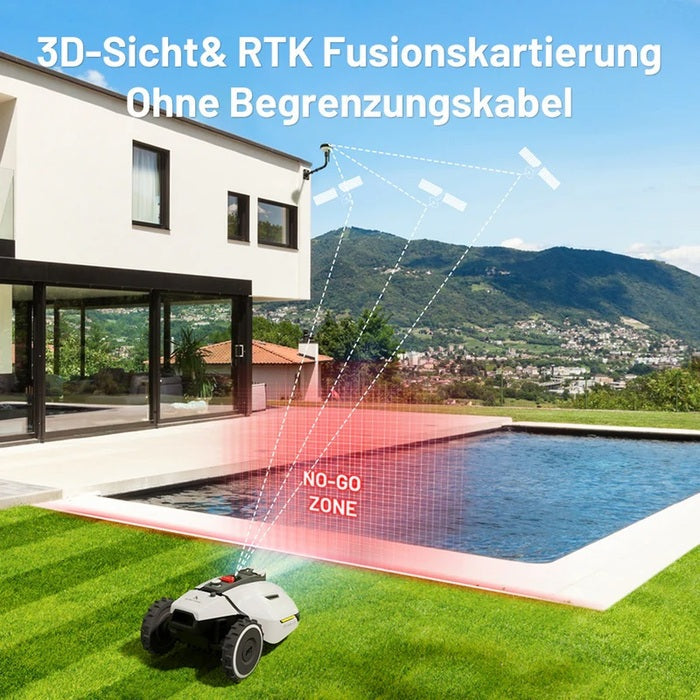 MAMMOTION YUKA 2000 Mähroboter Ohne Kehrmaschinen-Kit